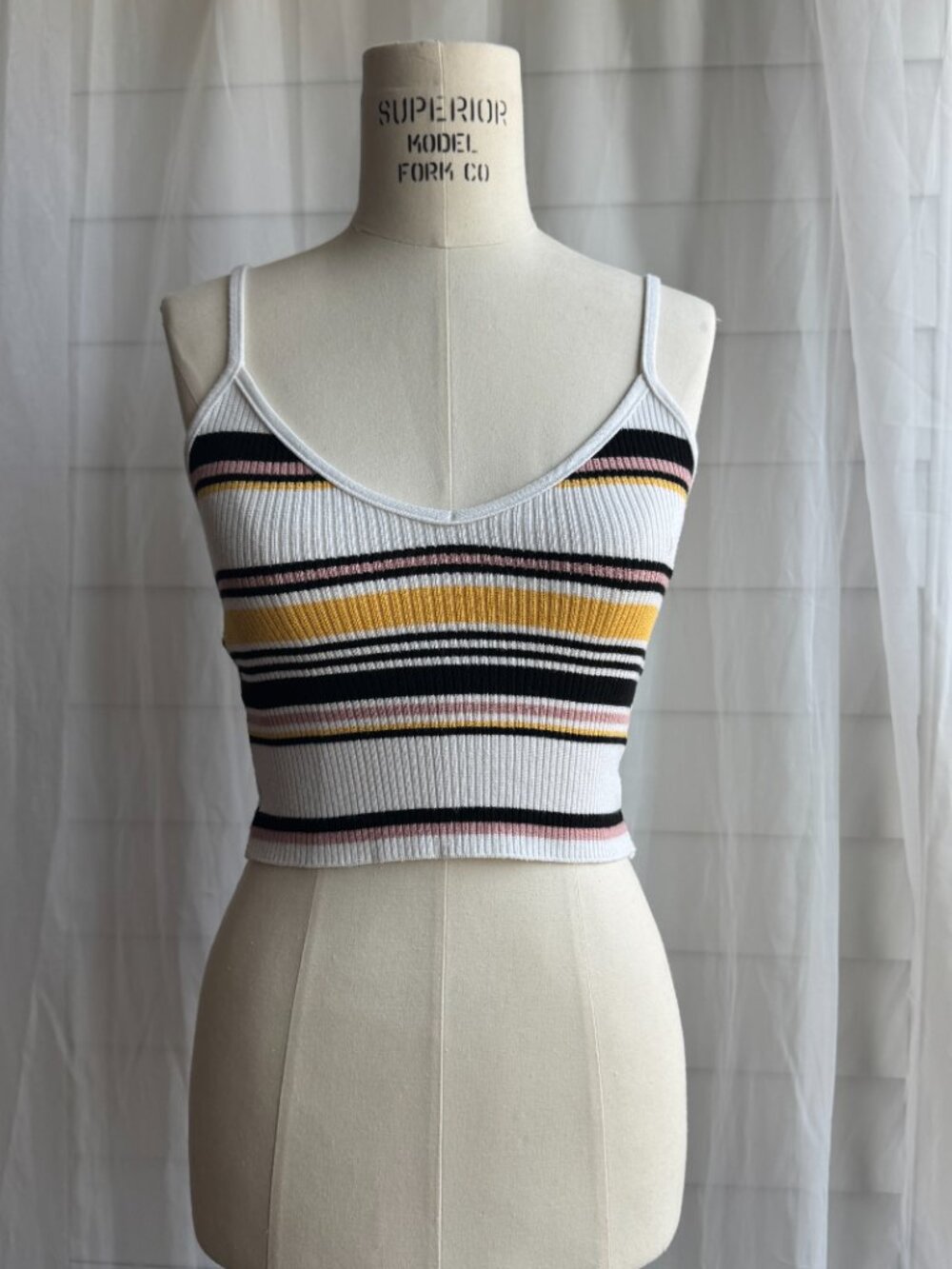 stripped multi-colored tank top